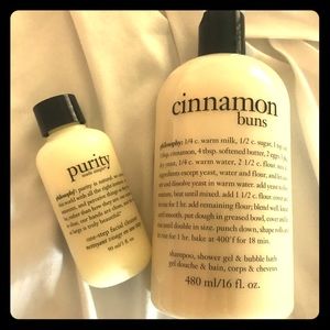 New Travel Sized Purity cleanser & Cinnamon buns